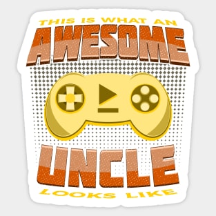 This Is What An Awesome Uncle Looks Like Gaming Console Sticker